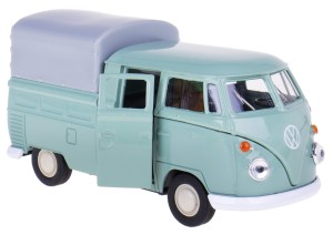 VW T1 DOUBLE CABIN PICK UP MODEL WELLY 1:34/39 ZIELONY
