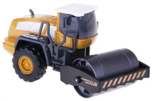 WALEC POJAZD BUDOWLANY 1:55 Z METALOWYM WALCEM