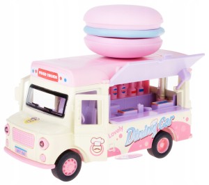 FOOD TRUCK 1:36 MODEL METAL ŚWIAT/DŹWIĘK CIASTKA