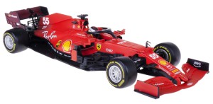 FERRARI SF21 BOLID F1 BBURAGO 1:18 #55 C.SAINZ