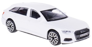 AUDI A6 AVANT MODEL METALOWY BBURAGO 1:43 BIAŁY #201