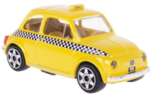 FIAT 500 TAXI MODEL METALOWY BBURAGO 1:43 ŻÓŁTY #206