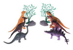 ZESTAW DINOZAURÓW 6 SZT FIGURKI + 4 xAKCESORIA NR6