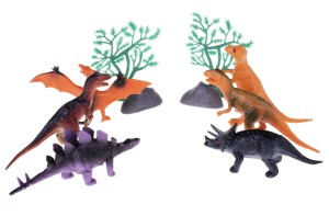 ZESTAW DINOZAURÓW 6 SZT FIGURKI + 4 xAKCESORIA NR7