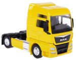 MAN TGX XXL 1:64 TIR CIĄGNIK MODEL METAL WELLY ŻÓŁTY