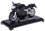 BMW K1200S MODEL METAL WELLY MOTOR 1:18 CZARNY