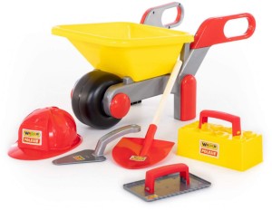 TACZKA Z AKCESORIAMI ZESTAW KAMIENIARZ + KASK