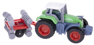 FARMA TRAKTOR METAL/PLASTIK+TALERZÓWKA-BRONY 1:72