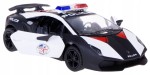 POLICJA LAMBORGHINI SESTO ELEMENTO MODEL METALOWY 1:38 KINSMART