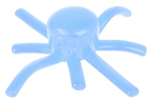 OŚMIORNICZKA SILIKONOWA 9CM CHODZĄCA PO SZYBIE NIEBIESKA