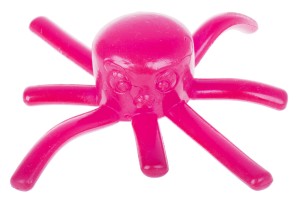 OŚMIORNICZKA SILIKONOWA 9CM CHODZĄCA PO SZYBIE RÓŻOWA