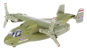 SAMOLOT WOJSKOWY V-22 OSPREY MARINES ŚWIATŁA DŹWIĘK METALOWY ZIELONY