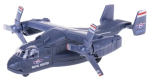 SAMOLOT WOJSKOWY V-22 OSPREY MARINES ŚWIATŁA DŹWIĘK METALOWY SZARY