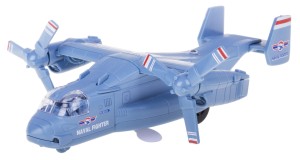 SAMOLOT WOJSKOWY V-22 OSPREY MARINES ŚWIATŁA DŹWIĘK METALOWY NIEBIESKI