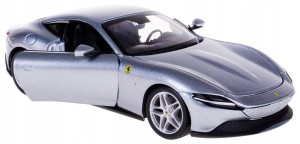 FERRARI ROMA MODEL METALOWY BBURAGO 1:24 SREBRNY
