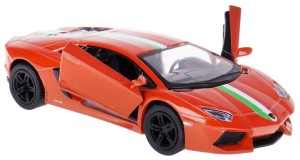 LAMBORGHINI AVENTADOR Z PASKIEM KINSMART 1:38 POMARAŃCZOWY