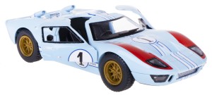 FORD GT40 MKII HERITAGE MODEL METALOWY KINSMART 1:32 BŁĘKIT