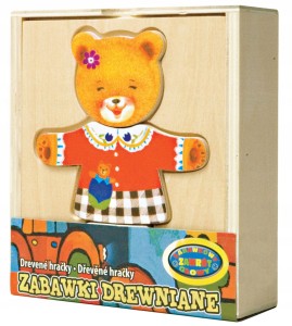 UKŁADANKA UBIERANKA DREWNIANA w SKRZYNCE - MISIA