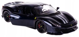 FERRARI 488 PISTA MODEL BBURAGO 1:24 GRANATOWY