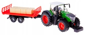 TRAKTOR FENDT 1050 Z PRZYCZEPĄ I SŁOMĄ BBURAGO ZI