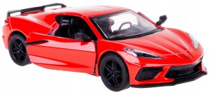 CHEVROLET CORVETTE 2021 MODEL KINSMART 1:36 CZERWONY