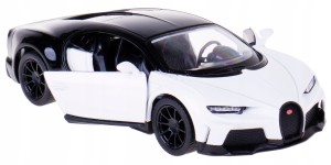 BUGATTI CHIRON MODEL METALOWY KINSMART 1:38 BIAŁY