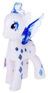 KUCYK KONIK ŚWIECĄCY FIGURKA Z KORONĄ BIAŁY