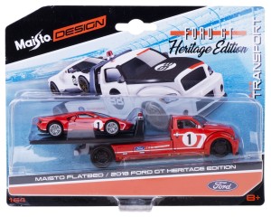 HOLOWNIK +2018 FORD GT HERITAGE RED #1 1:64 MAISTO