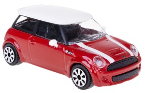 MINI COOPER S MODEL METALOWY BBURAGO 1:43 CZERWONY #212
