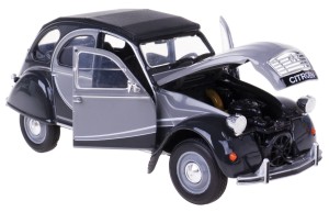 CITROEN 2CV 6 CHARLESTON MODEL METAL WELLY 1:24 SZARY