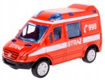 STRAŻ POŻARNA 1:50 MERCEDES METALOWY Z NAPĘDEM