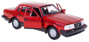 VOLVO 240 GL MODEL METALOWY WELLY 1:34/39 CZERWONY