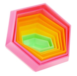 SZEŚCIOKĄT MAGICZNE WZORY 3D ŁAMIGŁÓWKA LOGICZNA