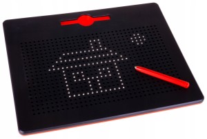 TABLICA MAGNETYCZNA 714 KULEK 6 KART DUŻY MAGPAD CZARNY