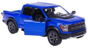 FORD F-150 RAPTOR 2022 METAL KINSMART 1:46 NIEBIESKI