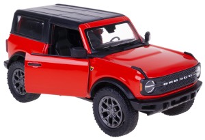 FORD BRONCO 2022 1:34 KINSMART MODEL METAL CZERWON