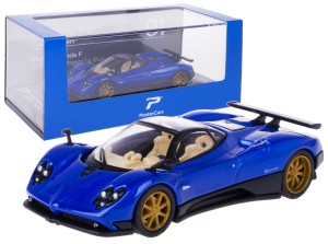 PAGANI ZONDA F MODEL METALOWY 1:64 BOX 01 NIEBIESKI