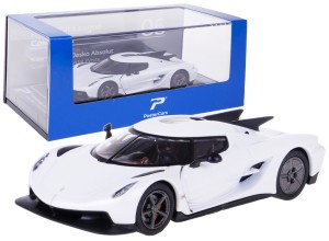 KOENIGSEGG JESKO ABSOLUT MODEL METAL 1:64 BOX 06 BIAŁY