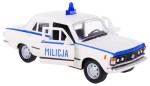 FIAT 125P MILICJA MODEL METALOWY 1:34 WELLY PRL BI