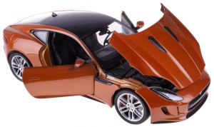 JAGUAR F-TYPE COUPE MODEL METALOWY WELLY 1:24 POMARAŃCZOWY