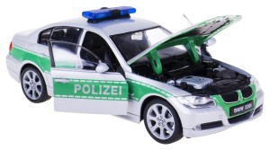 BMW 330I POLIZEI METALOWY MODEL WELLY 1:24 POLICJA