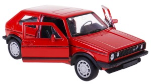 VOLKSWAGEN GOLF I GTI MODEL METAL WELLY 1:34-39 CZERWONY