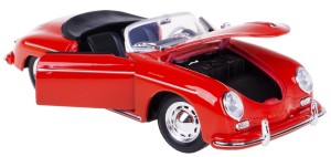 PORSCHE 356A MODEL METAL WELLY 1:24 KLASYK CZERWON