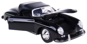 PORSCHE 356A MODEL METAL WELLY 1:24 KLASYK CZARNY
