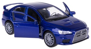 MITSUBISHI LANCER EVO X MODEL WELLY 1:34/39 NIEBIESKI
