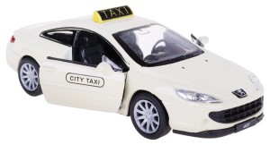 PEUGEOT 407 COUPE TAXI MODEL METAL WELLY 1:34/39