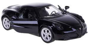 ALFA ROMEO 4C MODEL METALOWY WELLY 1:34/39 CZARNY