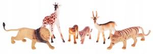 ZWIERZĘTA DZIKIE FIGURKI 6 EL 10-18 CM HSH035