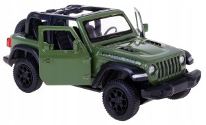 JEEP WRANGLER RUBICON 2DR 2021 OPEN MODEL METAL RMZ 1:32/39 ZIELONY