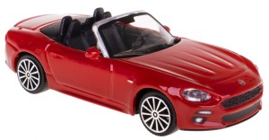 FIAT 124 SPIDER MODEL METALOWY BBURAGO 1:43 CZERWONY #148